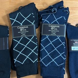 Compton & Co men’s dress socks. 6 new pairs